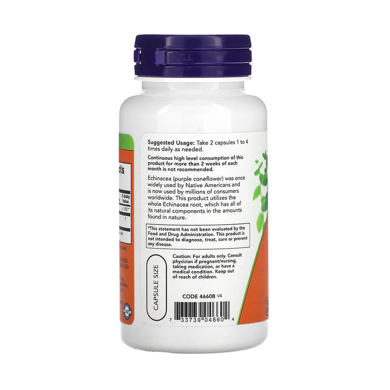 Încărcați imaginea în vizualizatorul Galerie, Echinacea Root, 400 mg, Now Foods, 100 capsule