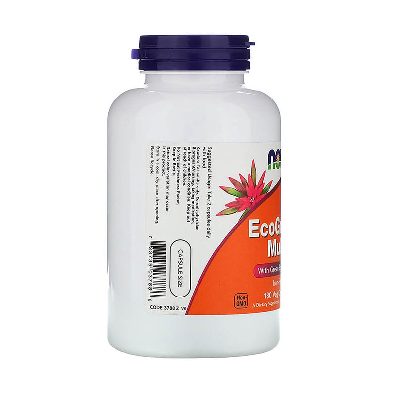 Încărcați imaginea în vizualizatorul Galerie, EcoGreen Multi, Iron-Free, Now Foods, 180 capsule