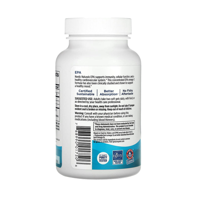 Încărcați imaginea în vizualizatorul Galerie, EPA Omega 3, Fish Oil, Nordic Naturals, 60 softgels