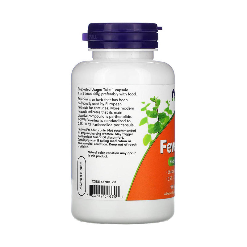 Încărcați imaginea în vizualizatorul Galerie, Feverfew Extract (Spilcuta), Now Foods, 100 capsule