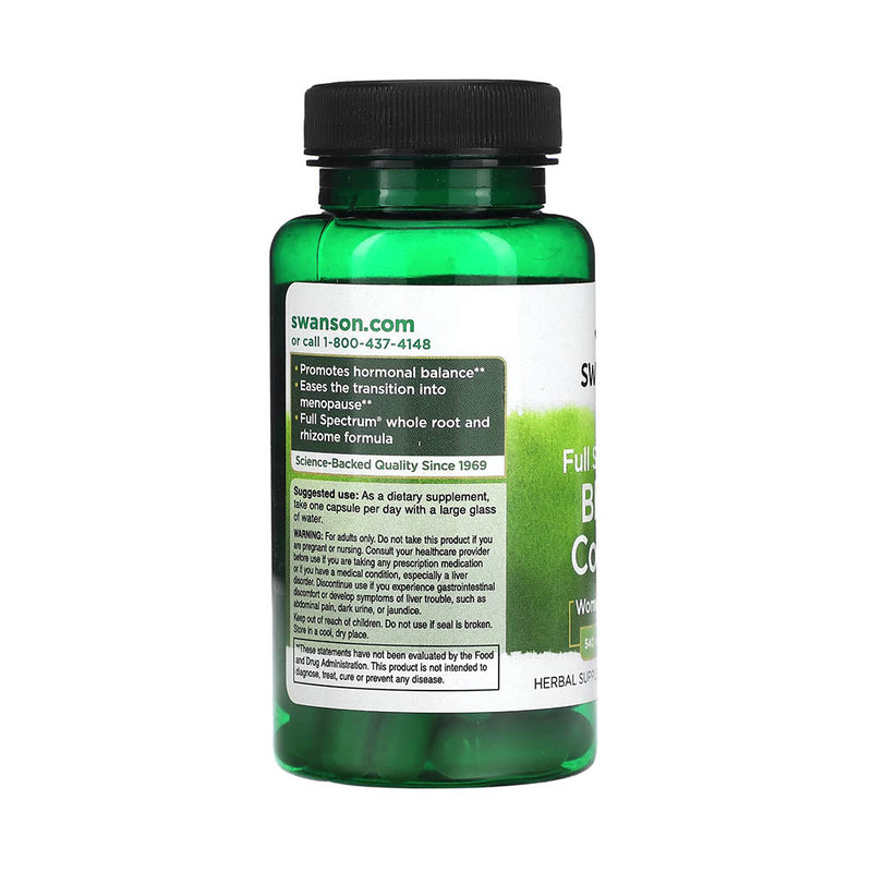 Încărcați imaginea în vizualizatorul Galerie, Black Cohosh (Echilibrul Hormonal Feminin), 540 mg, Swanson, 60 capsule SW1344