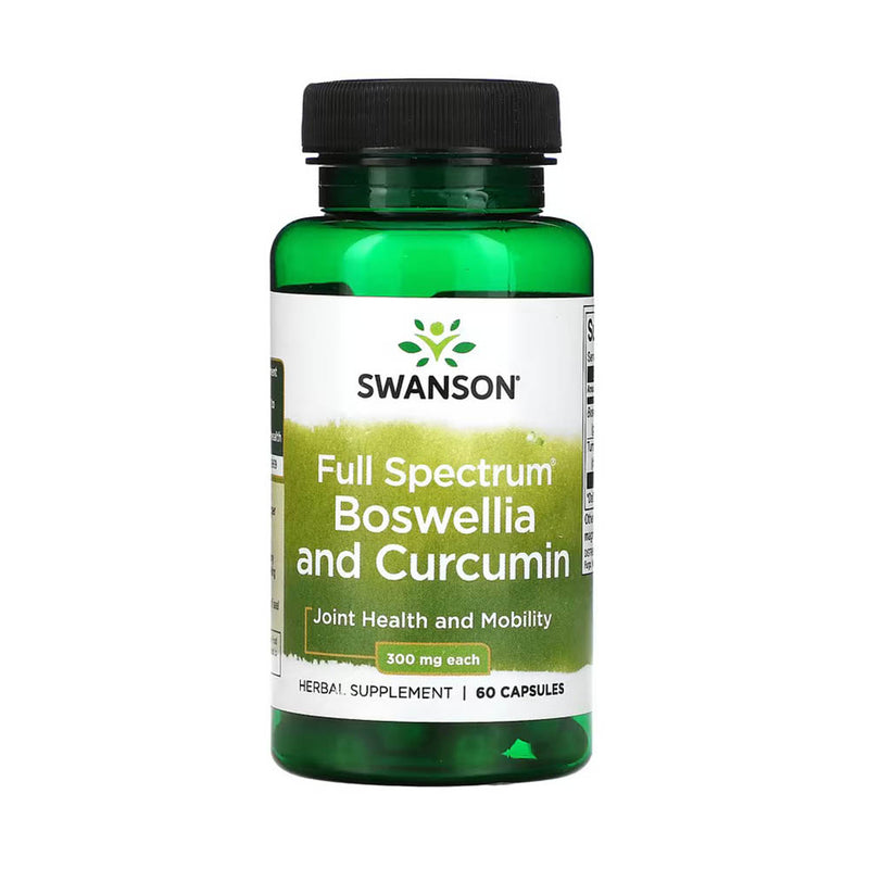 Încărcați imaginea în vizualizatorul Galerie, Full Spectrum Boswellia and Curcumin, Swanson, 60 capsule SW1320