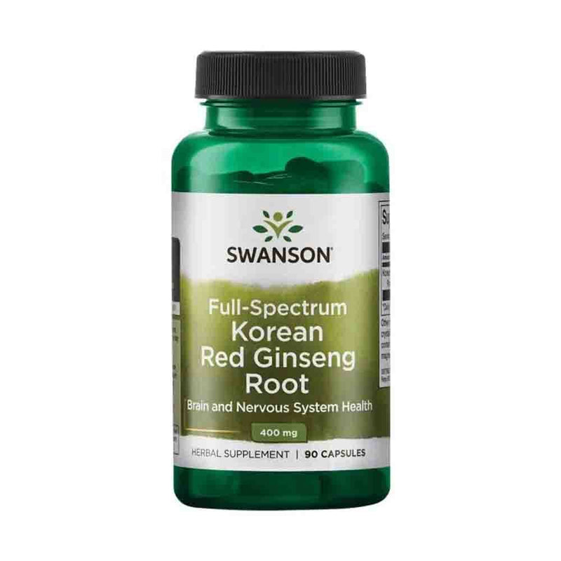 Încărcați imaginea în vizualizatorul Galerie, Full Spectrum Korean Red Ginseng Root, 400mg, Swanson, 90 capsule SW1136