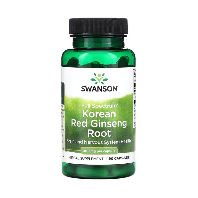 Încărcați imaginea în vizualizatorul Galerie, Full Spectrum Korean Red Ginseng Root, 400mg, Swanson, 90 capsule SW1136