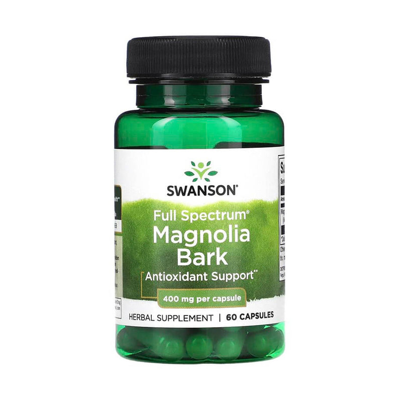 Încărcați imaginea în vizualizatorul Galerie, Full Spectrum Magnolia Bark, 400 mg, Swanson, 60 capsule SW1378