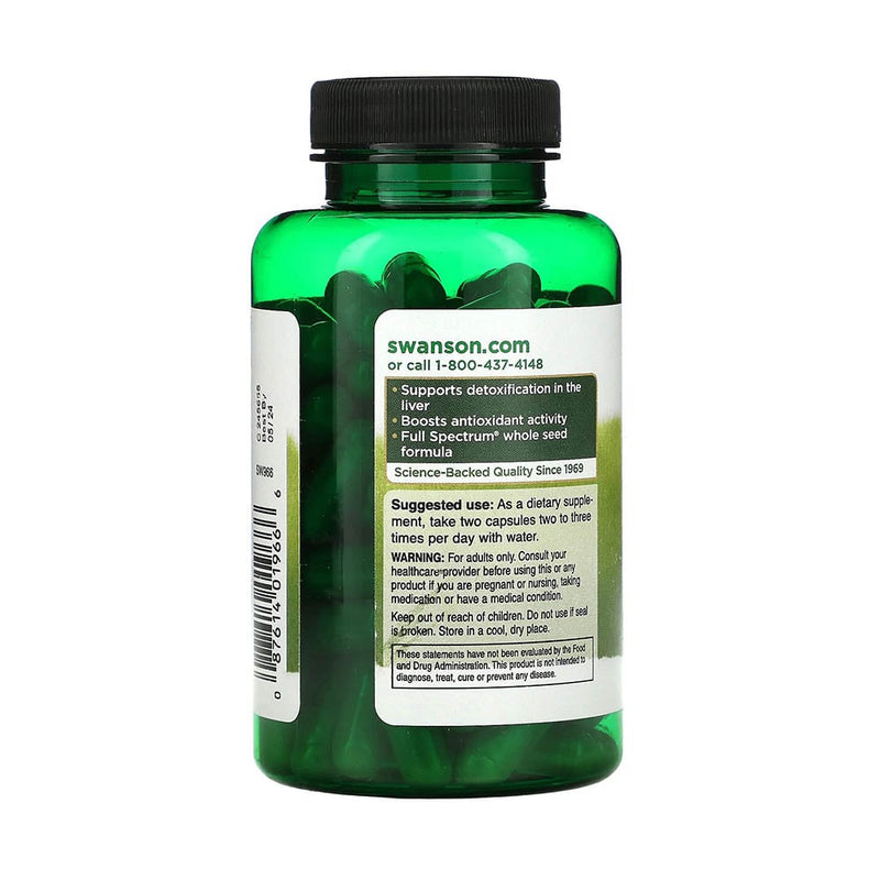 Încărcați imaginea în vizualizatorul Galerie, Full Spectrum Milk Thistle (Armurariu), 500mg, Swanson, 100 capsule SW966