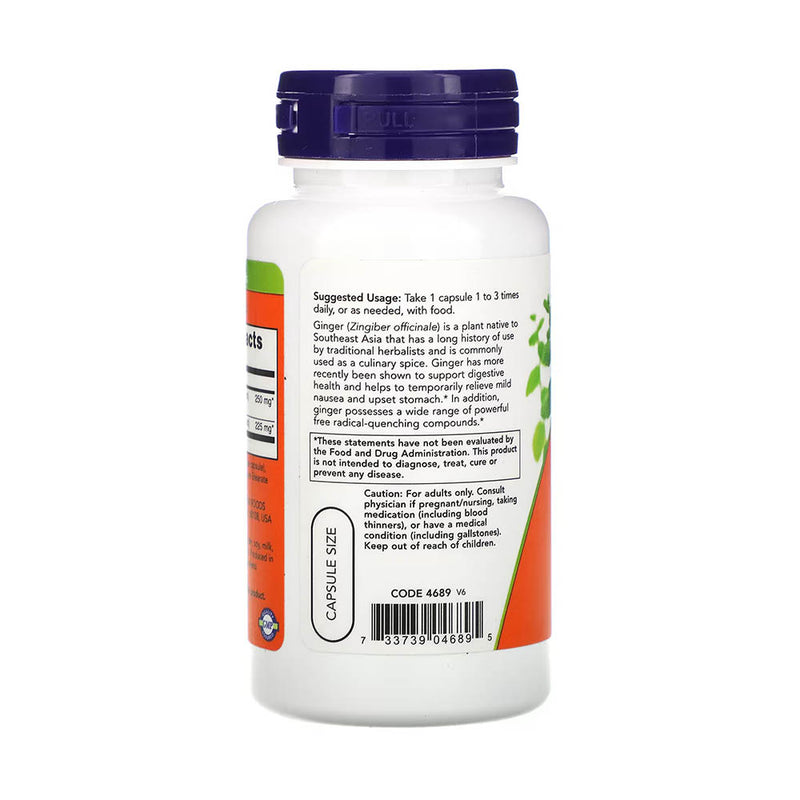 Încărcați imaginea în vizualizatorul Galerie, Ginger Root Extract (Ghimbir), 250 mg, Now Foods, 90 capsule