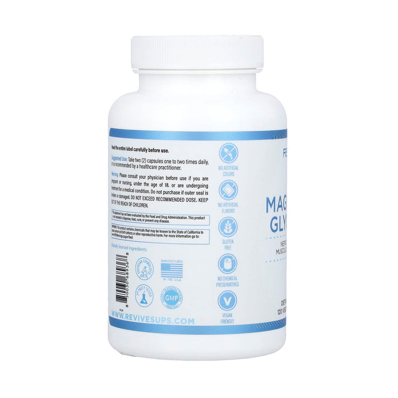 Încărcați imaginea în vizualizatorul Galerie, Glicinat de Magneziu, 100 mg, Revive, 120 capsule