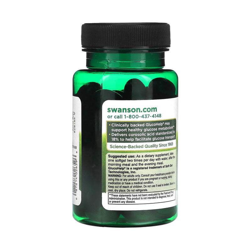 Încărcați imaginea în vizualizatorul Galerie, GlucoHelp, Banaba Extract (Reglarea Glicemiei), Swanson, 60 Softgels SWU659