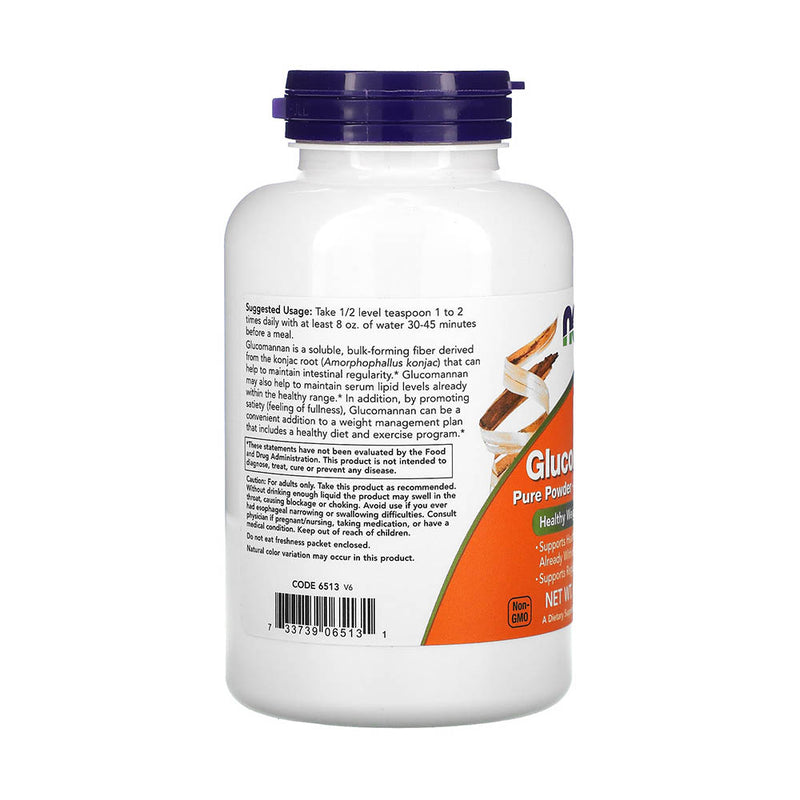 Încărcați imaginea în vizualizatorul Galerie, Glucomannan, Pure Powder (Fibre Solubile), Now Foods, 227 g
