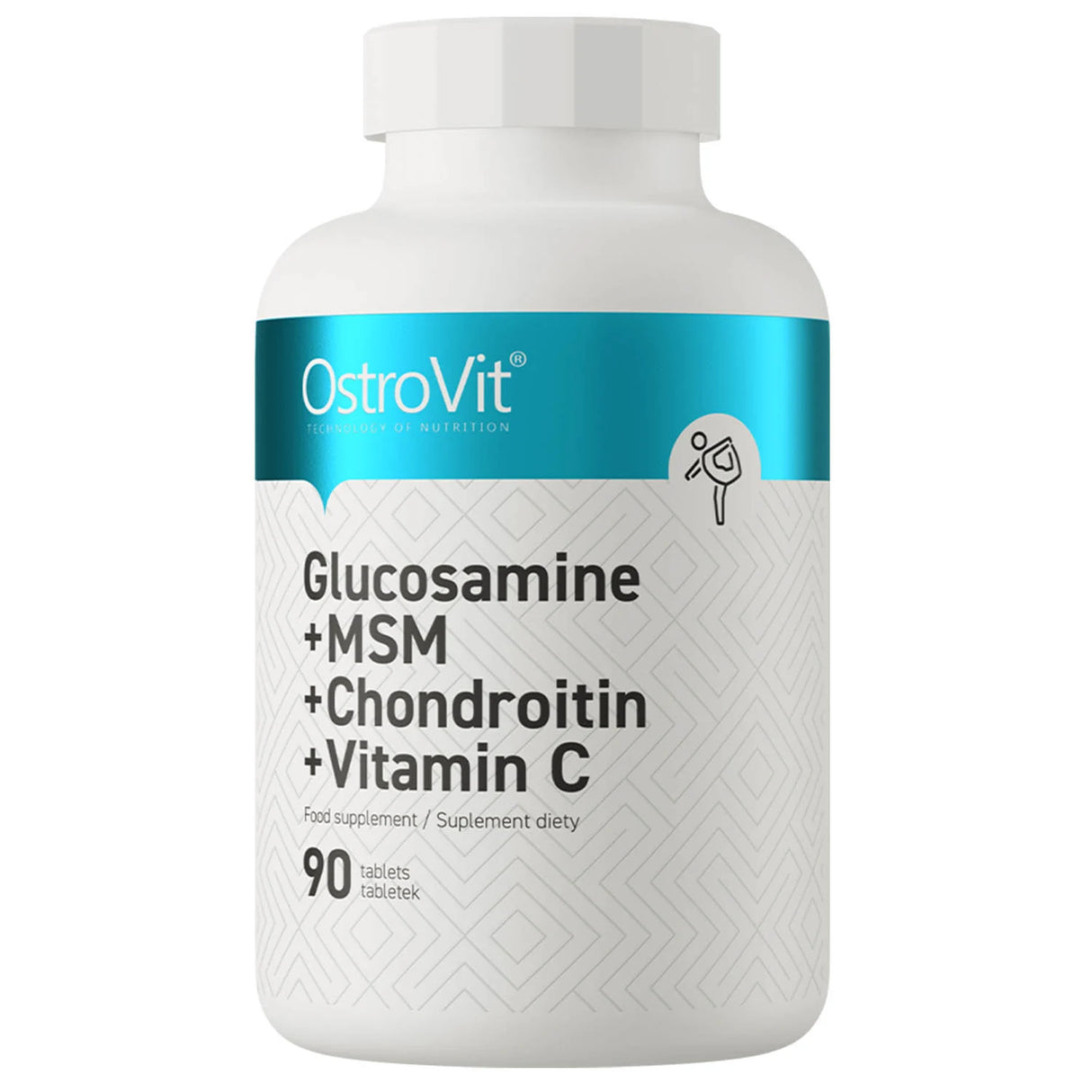 Glucosamine + MSM + Chondroitin + Vitamin C, OstroVit, 90 tablete
