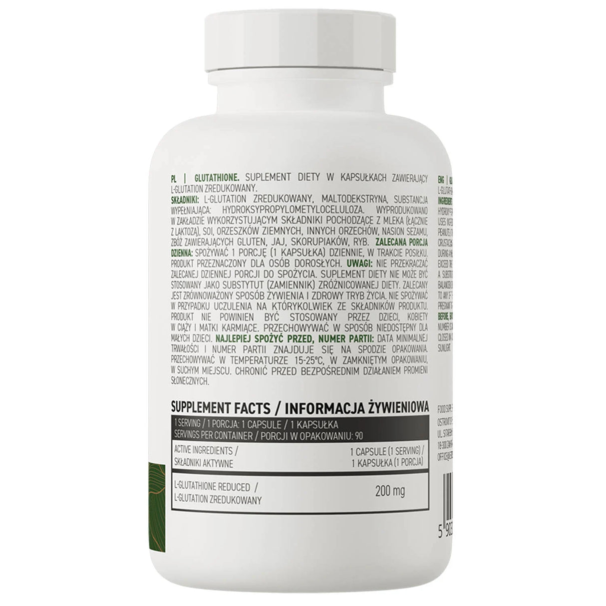 Glutathione Reduced, 200 mg, OstroVit, 90 capsule