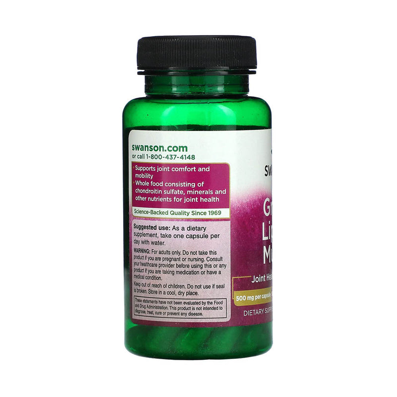 Încărcați imaginea în vizualizatorul Galerie, Green Lipped Mussel (Extract Scoica Cochilie Verde), 500mg, Swanson, 60 capsule SW1434