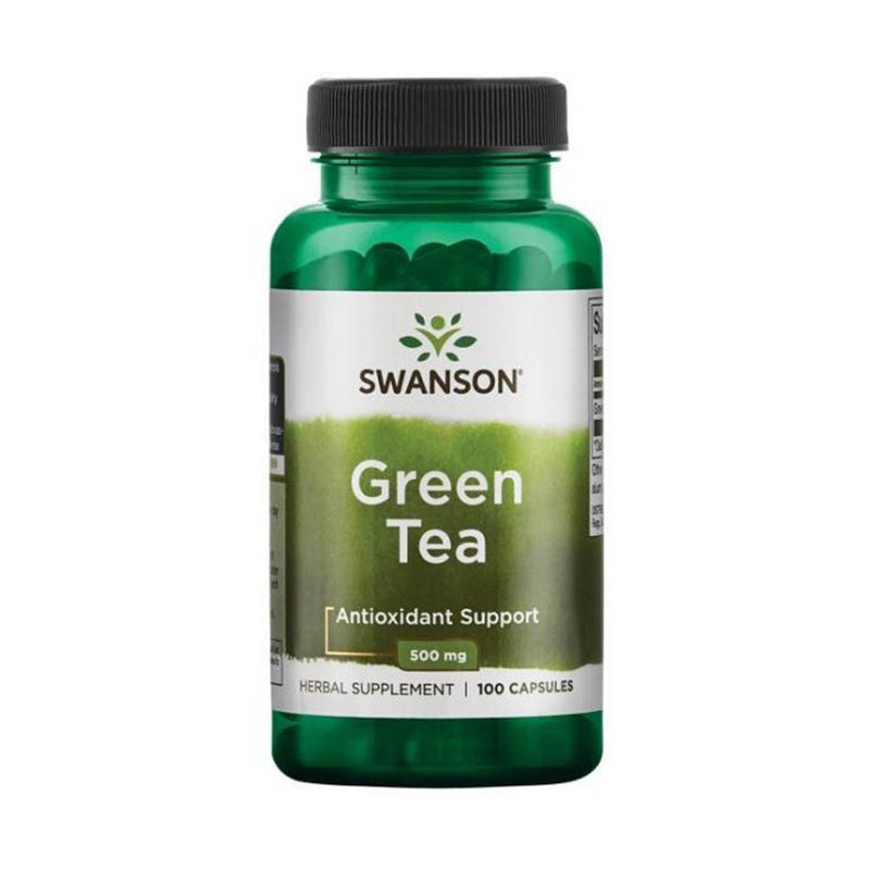 Încărcați imaginea în vizualizatorul Galerie, Green Tea (Ceai Verde), 500 mg, Swanson, 100 capsule SW977