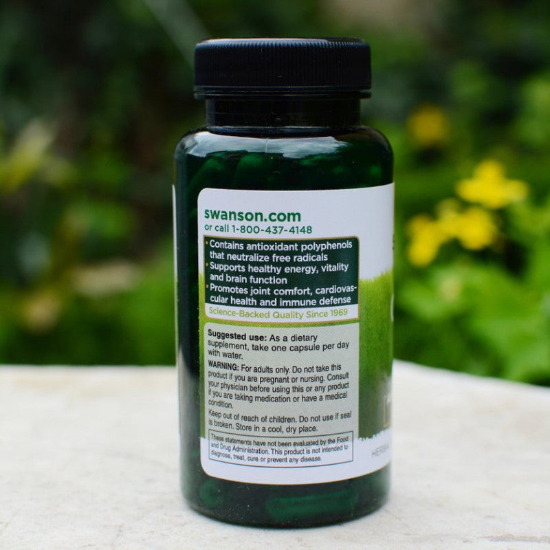 Încărcați imaginea în vizualizatorul Galerie, Green Tea (Ceai Verde), 500 mg, Swanson, 100 capsule SW977