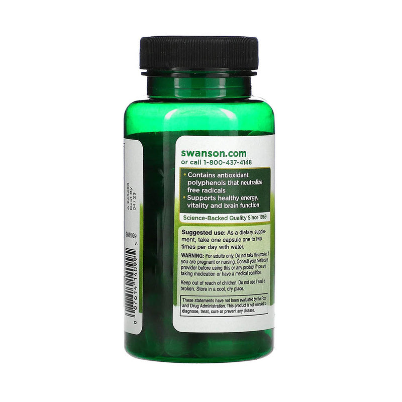 Încărcați imaginea în vizualizatorul Galerie, Green Tea Extract (Ceai Verde), 500 mg, Swanson, 60 capsule SWH099