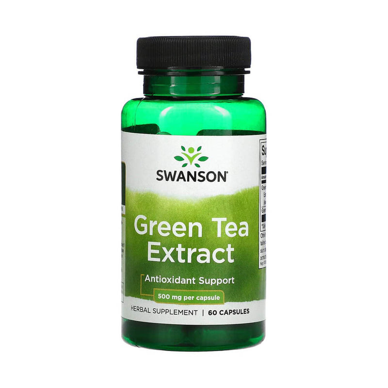 Încărcați imaginea în vizualizatorul Galerie, Green Tea Extract (Ceai Verde), 500 mg, Swanson, 60 capsule SWH099