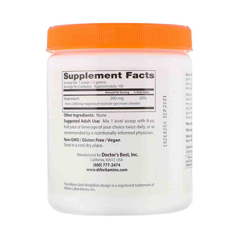 Încărcați imaginea în vizualizatorul Galerie, High Absorption Magnesium Chelated, Powder, Doctor's Best, 200g