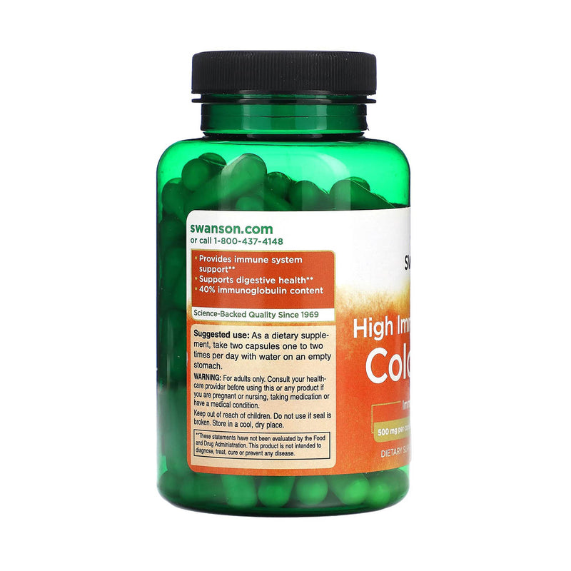 Încărcați imaginea în vizualizatorul Galerie, High Immunoglobulin Colostrum, 500 mg, Swanson, 120 capsule SWU149