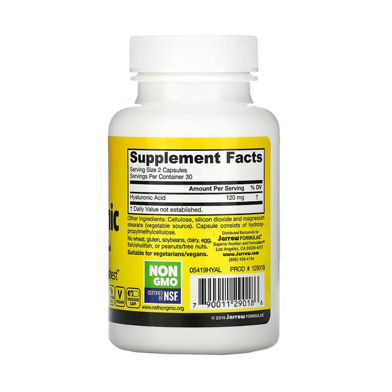 Încărcați imaginea în vizualizatorul Galerie, Hyaluronic Acid Bioavailable, 60 mg, Jarrow Formulas, 60 capsule