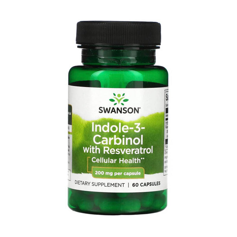 Încărcați imaginea în vizualizatorul Galerie, Indole-3-Carbinol with Resveratrol, 200 mg, Swanson, 60 capsule SWU315