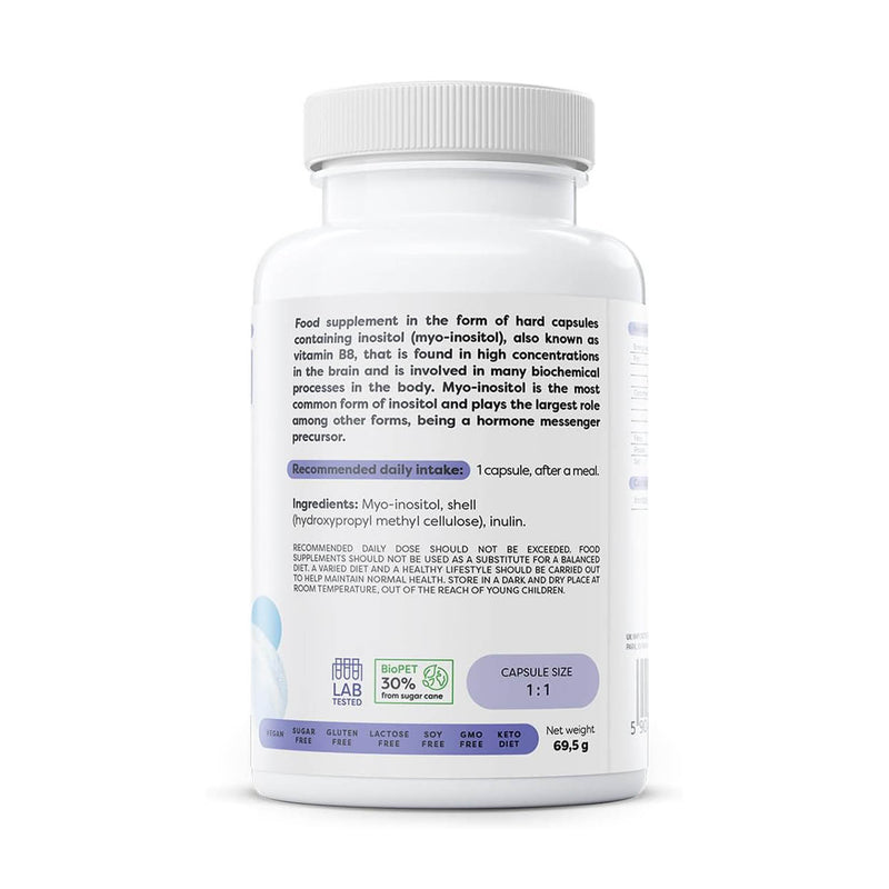 Încărcați imaginea în vizualizatorul Galerie, Inositol (Myo-Inositol), 600 mg, Osavi, 100 capsule