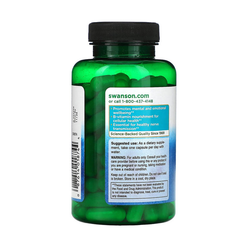 Încărcați imaginea în vizualizatorul Galerie, Inositol (Vitamina B8), 650mg, Swanson, 100 capsule SW874
