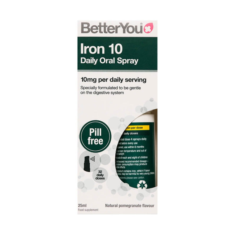 Încărcați imaginea în vizualizatorul Galerie, Iron Daily Oral Spray, 10 mg, BetterYou, 25 ml