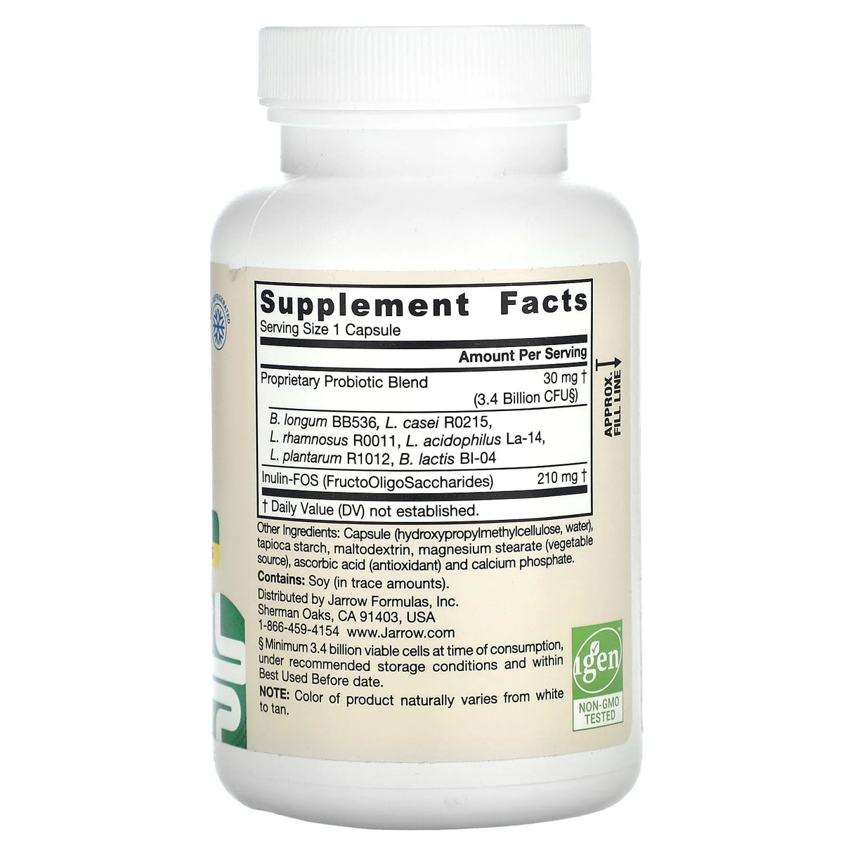 Jarro-Dophilus Plus FOS, 3.4 Billion CFU, Jarrow Formulas, 200 capsule