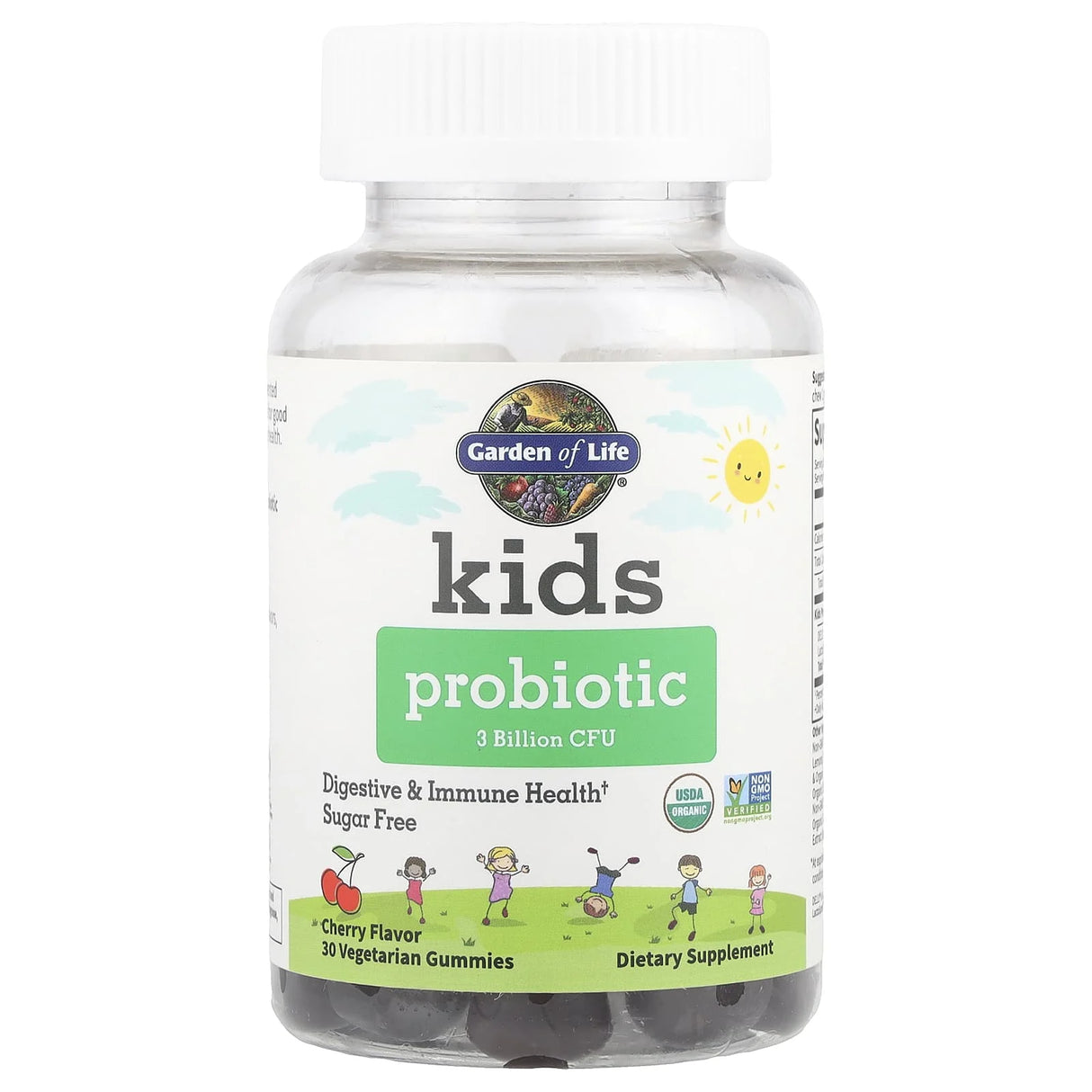 Kids Probiotic Gummies, 3 Billion CFU, Garden of Life, 30 jeleuri