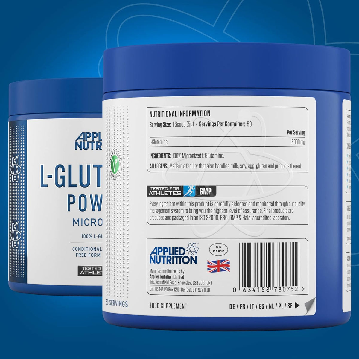 L-Glutamine Pure, Applied Nutrition, 250g