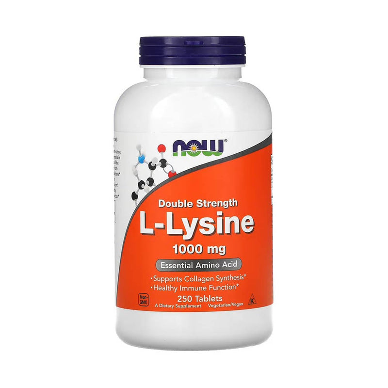 Încărcați imaginea în vizualizatorul Galerie, L-Lysine, (Lizina), 1000mg, Now Foods, 100 tablete