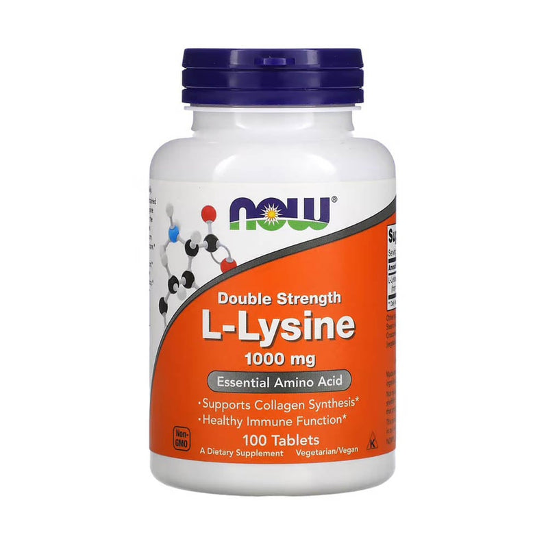 Încărcați imaginea în vizualizatorul Galerie, L-Lysine, (Lizina), 1000mg, Now Foods, 100 tablete
