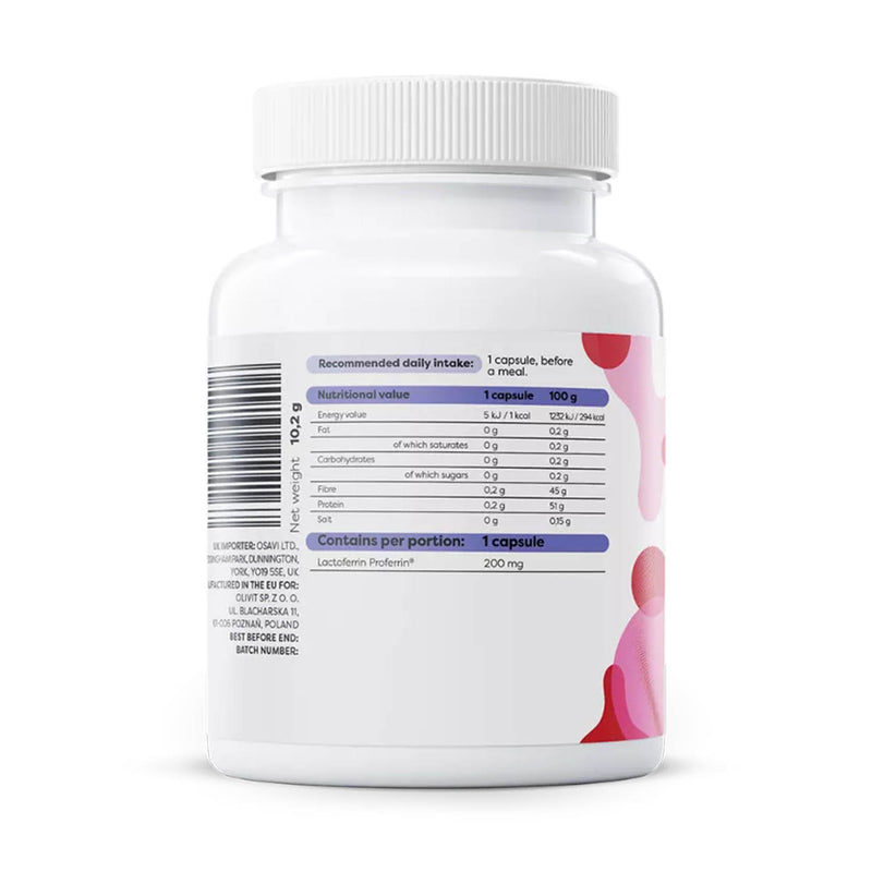 Încărcați imaginea în vizualizatorul Galerie, Lactoferrin (Imunitate si Sanatate Digestiva), 200 mg, Osavi, 30 capsule