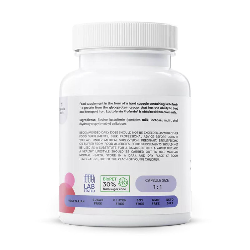 Încărcați imaginea în vizualizatorul Galerie, Lactoferrin (Imunitate si Sanatate Digestiva), 200 mg, Osavi, 30 capsule
