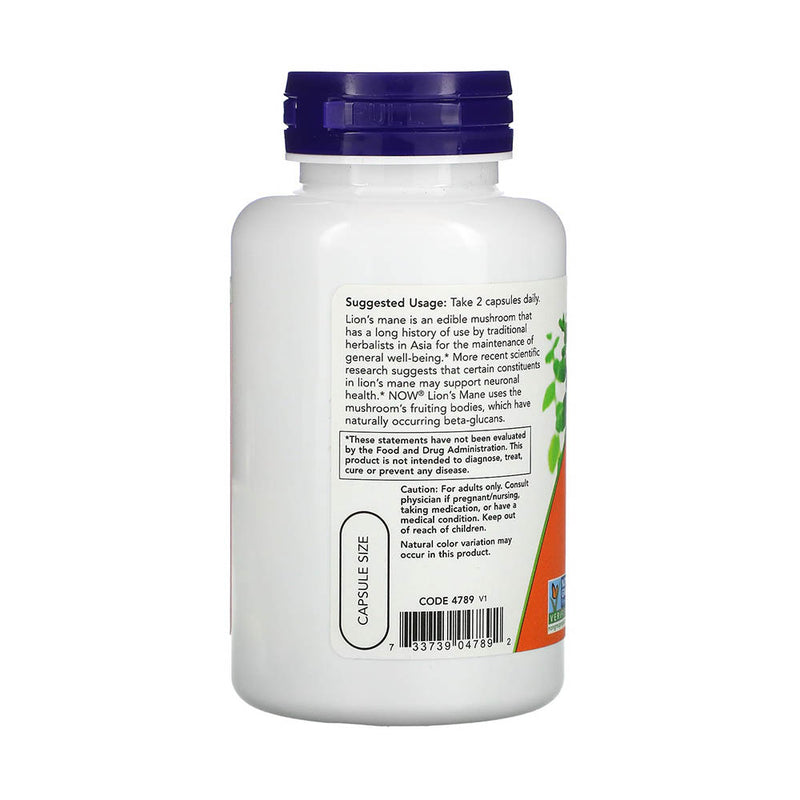Încărcați imaginea în vizualizatorul Galerie, Lion's Mane (Ciuperca Coama Leului), 500 mg, NOW Foods, 60 capsule