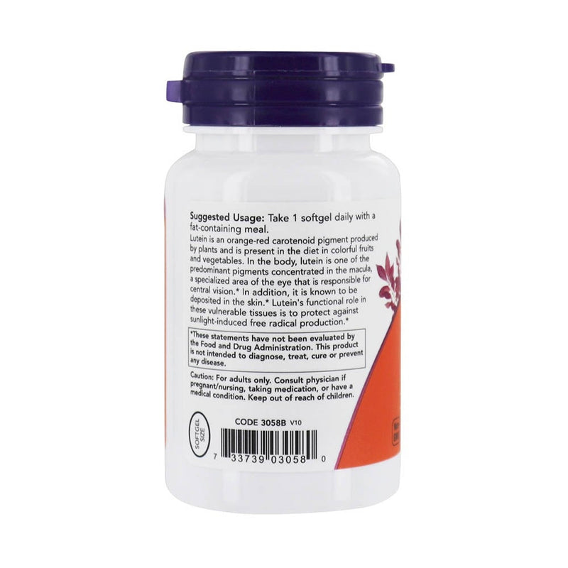 Încărcați imaginea în vizualizatorul Galerie, Lutein, Luteina 10mg, Now Foods, 60 softgels