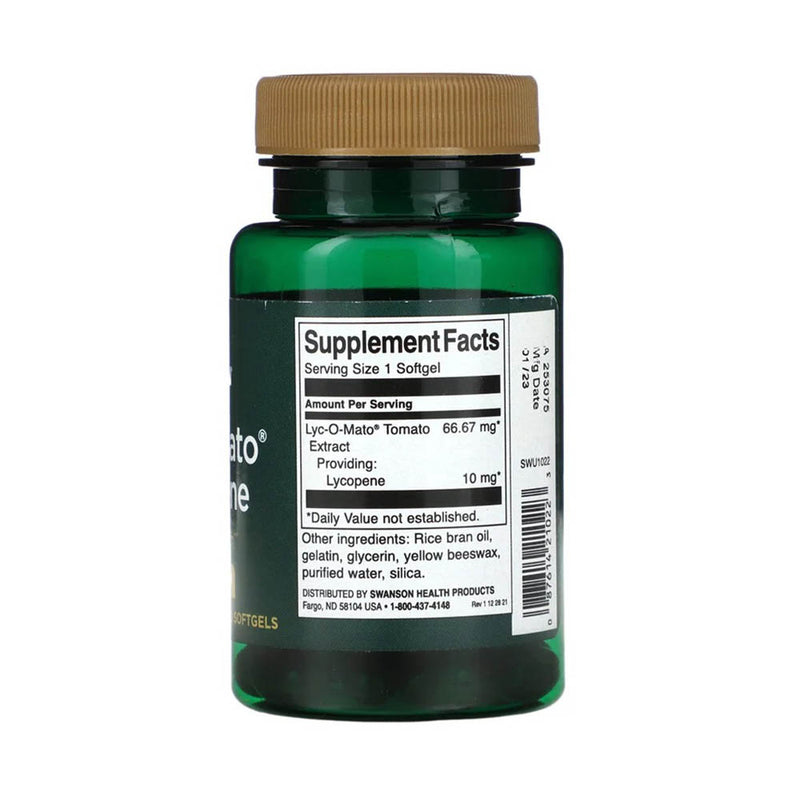 Încărcați imaginea în vizualizatorul Galerie, Lyc-O-Mato Lycopene, 10 mg, Swanson, 60 softgels SWU1022