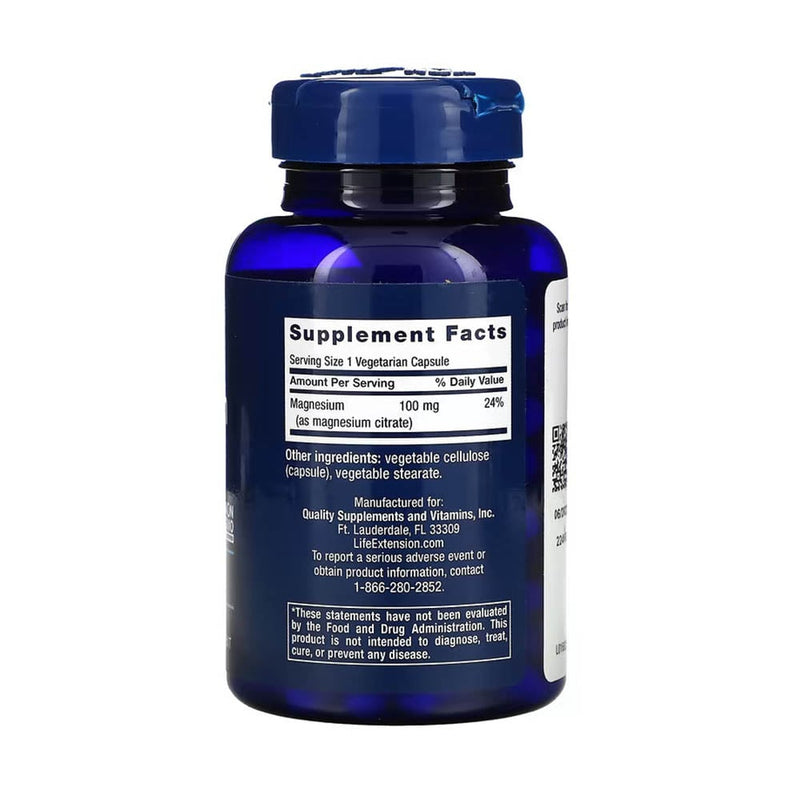 Încărcați imaginea în vizualizatorul Galerie, Magnesium Citrate, 100 mg, Life Extension, 100 capsule