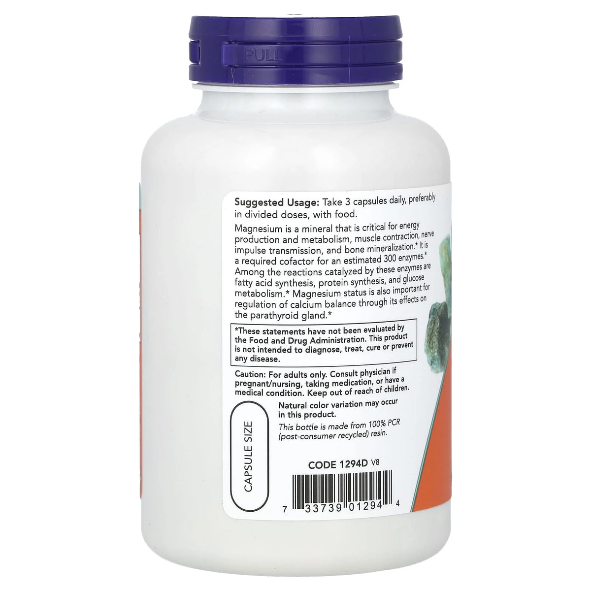 Magnesium Citrate 133 mg, Now Foods, 120 capsule