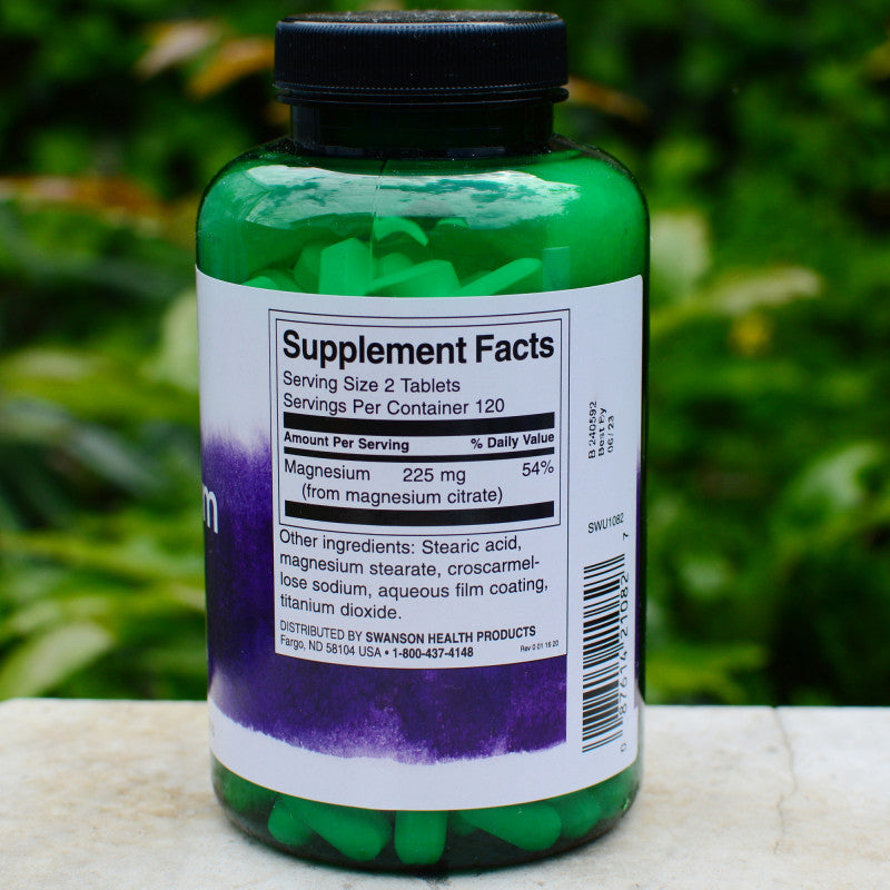 Încărcați imaginea în vizualizatorul Galerie, Magnesium Citrate, 225mg, Swanson, 240 tablete SWU1082