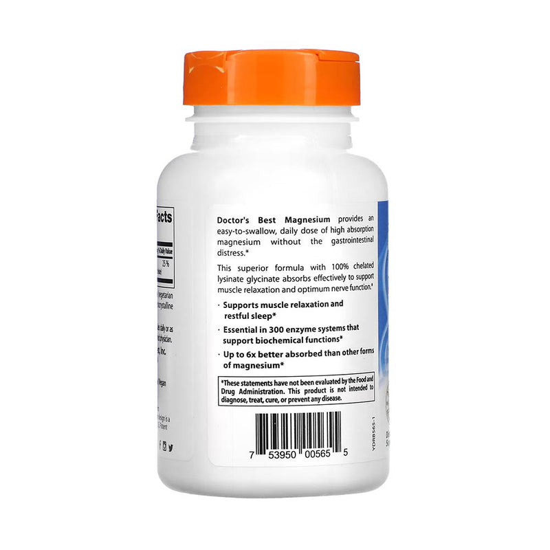 Încărcați imaginea în vizualizatorul Galerie, Magnesium Lysinate Glycinate, Doctor's Best, 120 capsule