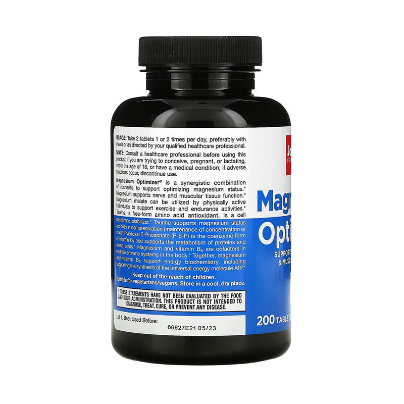 Încărcați imaginea în vizualizatorul Galerie, Magnesium Optimizer, Jarrow Formulas, 200 tablete
