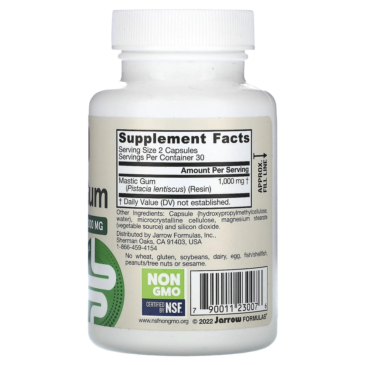 Mastic Gum (Guma de Mastic), Jarrow Formulas, 60 capsule