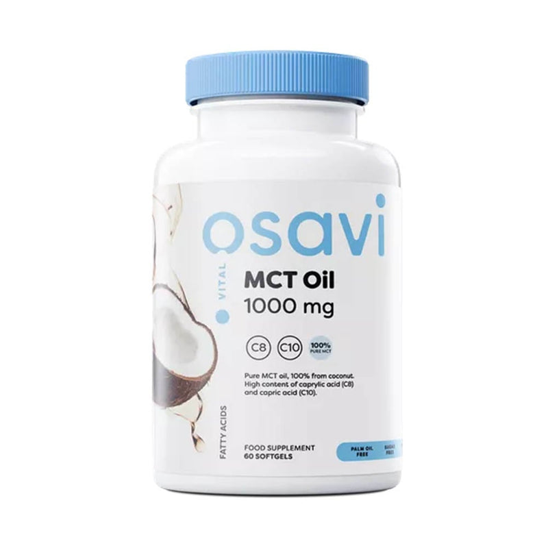 Încărcați imaginea în vizualizatorul Galerie, MCT Oil (Acizi Grași cu Lanț Mediu), 1000 mg, Osavi, 60 softgels