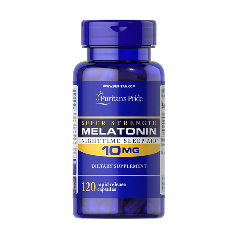 Încărcați imaginea în vizualizatorul Galerie, Melatonin, 10 mg, Puritans Pride, 60 capsule