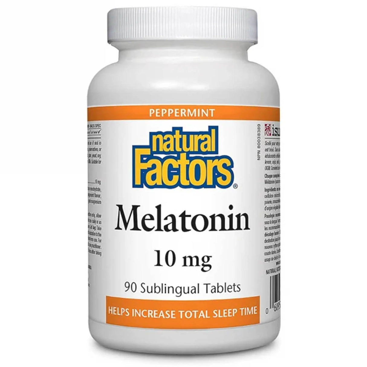 Melatonin, Stress-Relax, 10 mg, Natural Factors, 90 tablete