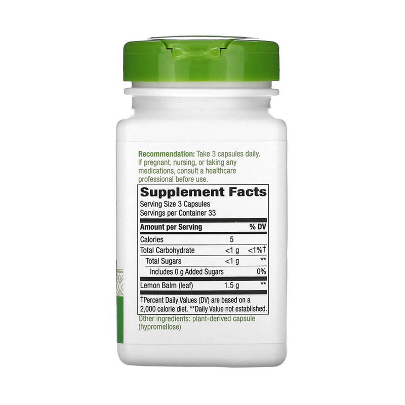 Încărcați imaginea în vizualizatorul Galerie, Melissa, Lemon Balm Leaf, 500 mg, Nature's Way, 100 Vegan Capsules