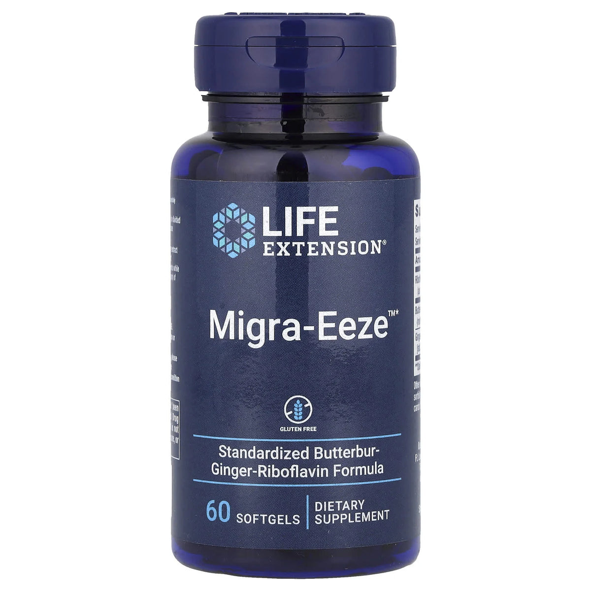 Migra-Eeze, Butterbur-Ginger-Riboflavin, Life Extension, 60 softgels