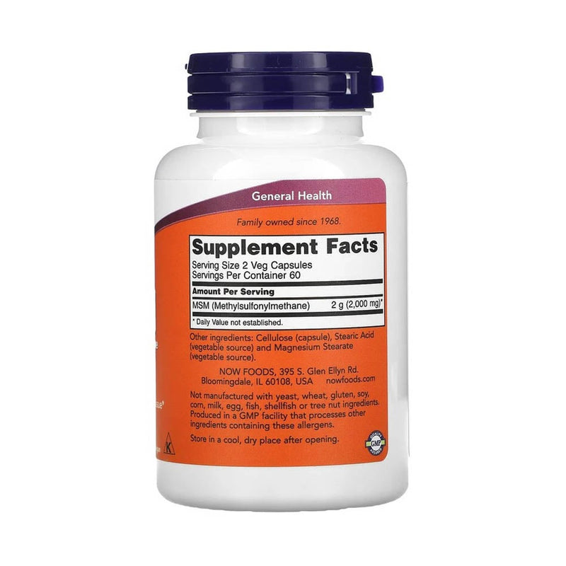 Încărcați imaginea în vizualizatorul Galerie, MSM, Methylsulfonylmethane, 1000mg, Now Foods, 120 capsule